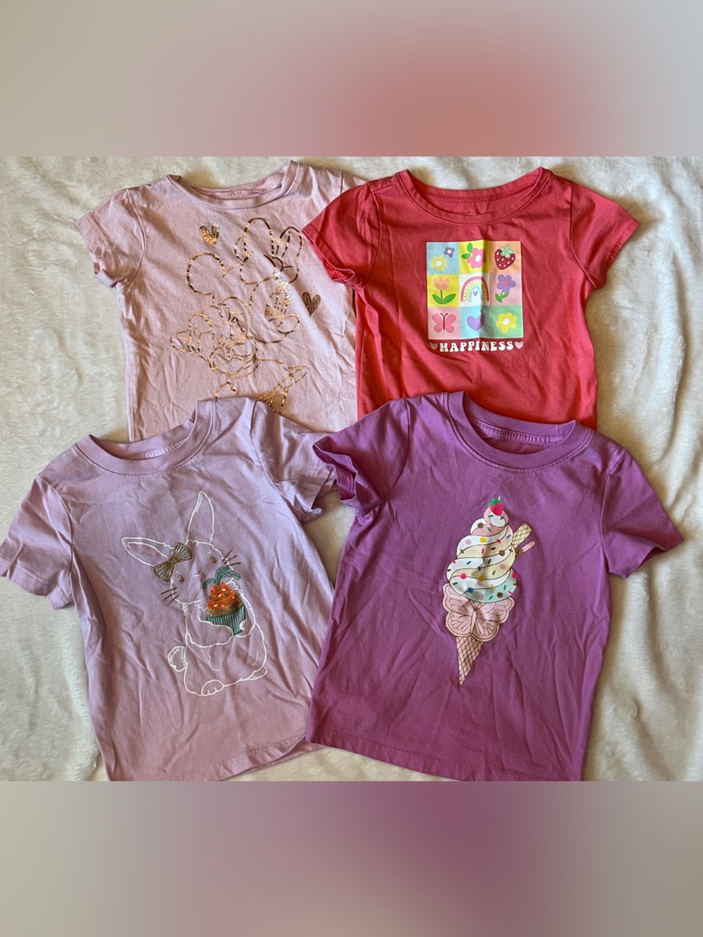 Pink/Purple Graphic Short Sleeve Tee Bundle